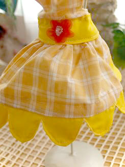 フェレット服・フェレット服・フラワードレス・黄色２
