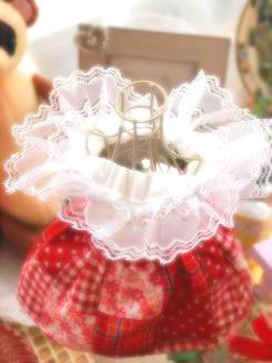 フェレットの洋服・パッチワーク・赤４