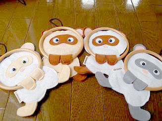 フェレットのタオルかけ