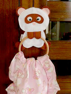 フェレットのタオルかけ