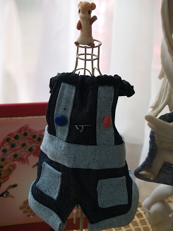 フェレットの洋服・ズボン・男の子・オス・砂遊びジーンズ７