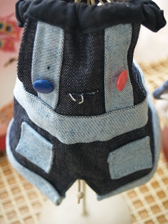 フェレットの洋服・ズボン・男の子・オス・砂遊びジーンズ８