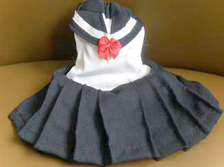 フェレット服・夏のセーラー・黒４