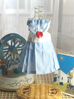 フェレット服・夏のセーラー・水色１