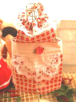 チューリップエプロンベスト・赤１